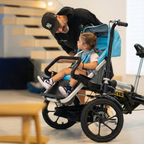 Folding Parent-Child Electric Tricycle | 3-Wheel Stroller E-Bike with Reverse Seat