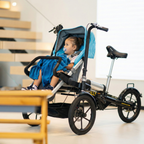 Folding Parent-Child Electric Tricycle | 3-Wheel Stroller E-Bike with Reverse Seat