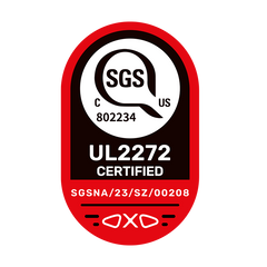 SGS UL 2272 certified badge for Inokim OXO Electric Scooter - Dubai Collection