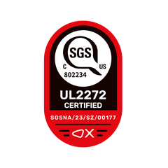 SGS UL 2272 certified badge for Inokim OX / OXO Steering Clamp  - Stem Mount Replacement Part